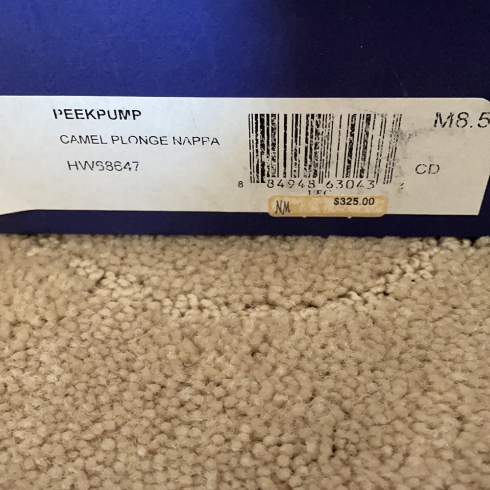 Stuart Weirzman Camel Color 38.5 Pee Toe Pumps - image 4